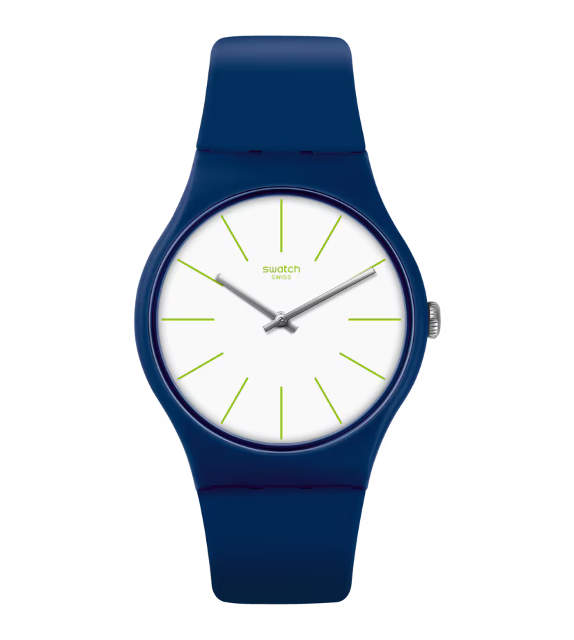 SUON127 Reloj Swatch Bluesounds unisex correa de caucho 41 mm
