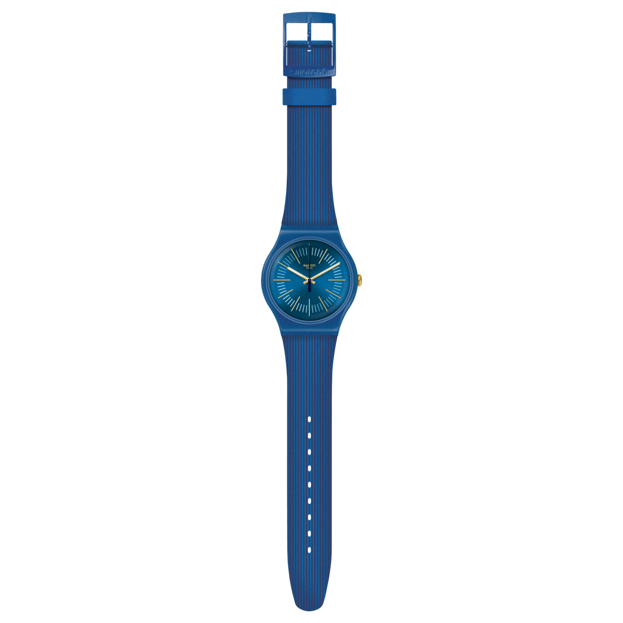 SUON143 Swatch Blue Sirup de hombre pulsera de resina