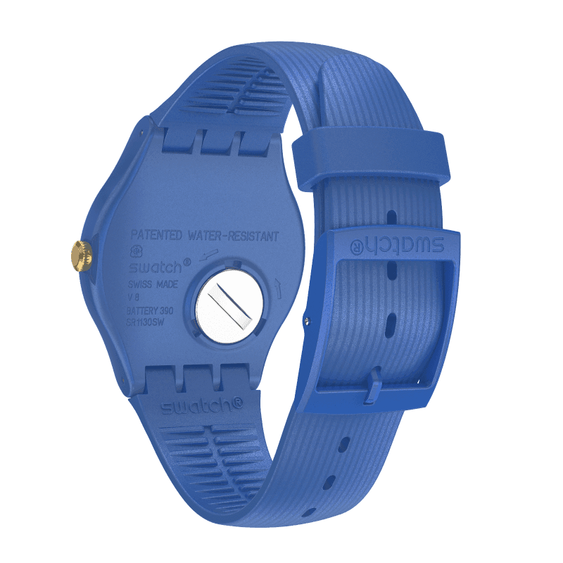 SUON143 Swatch Blue Sirup de hombre pulsera de resina