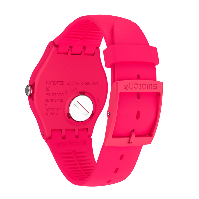 SUOR704 Reloj Swatch Rubine Rebel de dama pulsera de caucho