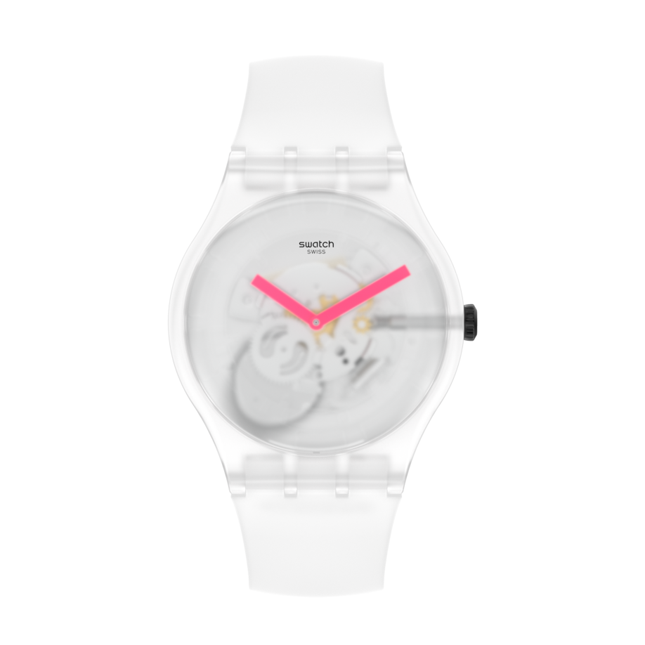 SUOW172 Swatch Snow Blur de dama pulsera de caucho