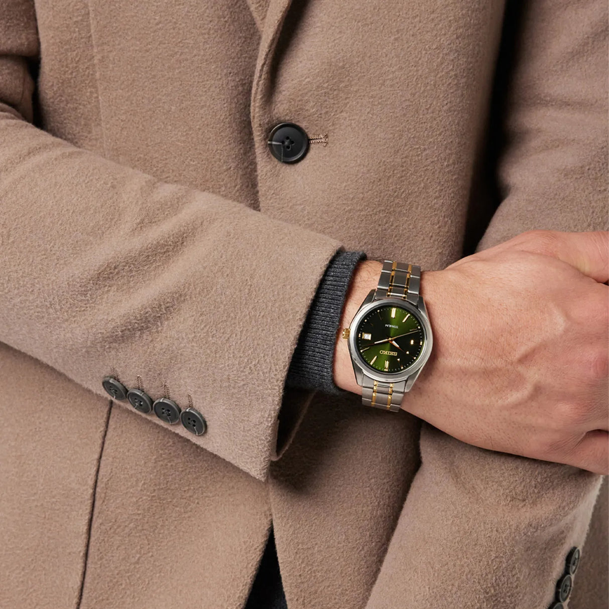 SUR377P1 Reloj Seiko Titanium de hombre correa de acero inoxidable