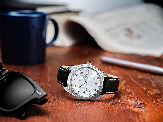 SUR447P1 Seiko Neo Classic reloj de hombre pulsera de piel
