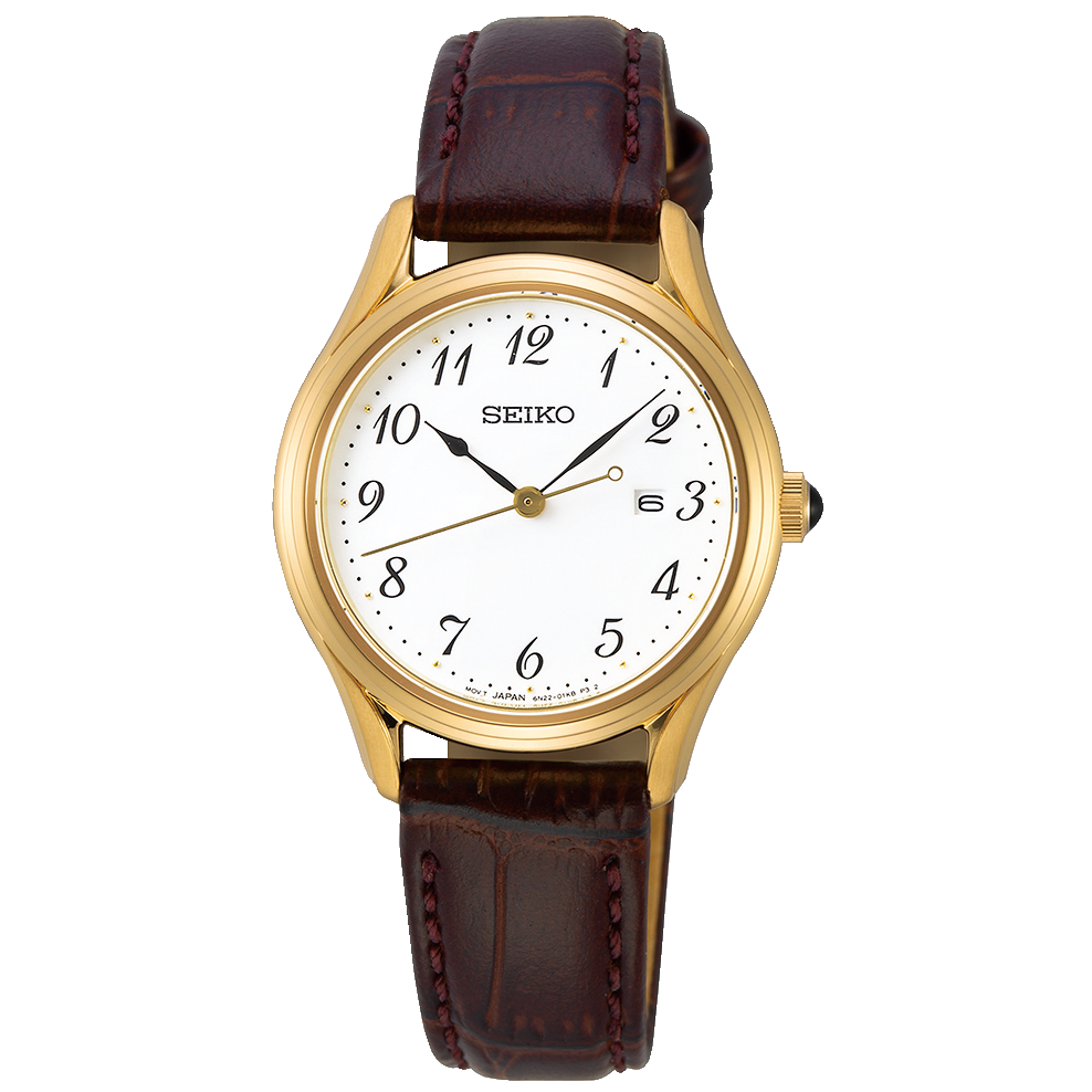 SUR638P1 Seiko Neo Classic reloj de mujer pulsera de piel