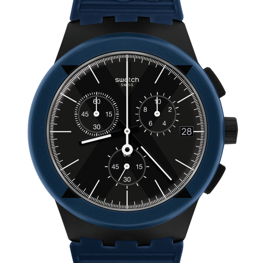 SUSB418 Swatch X-District de caballero correa de caucho