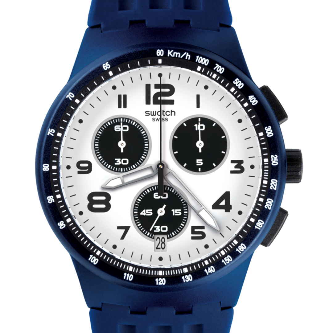 SUSN408 Reloj Swatch Travel Choc de caballero correa de caucho