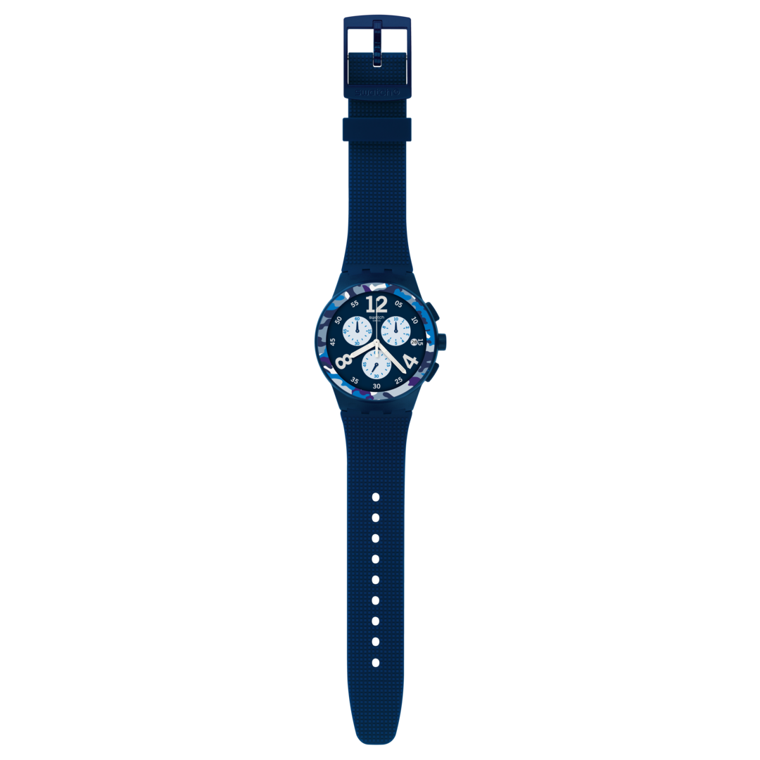 SUSN414 Reloj Swatch Camoblu unisex pulsera de resina