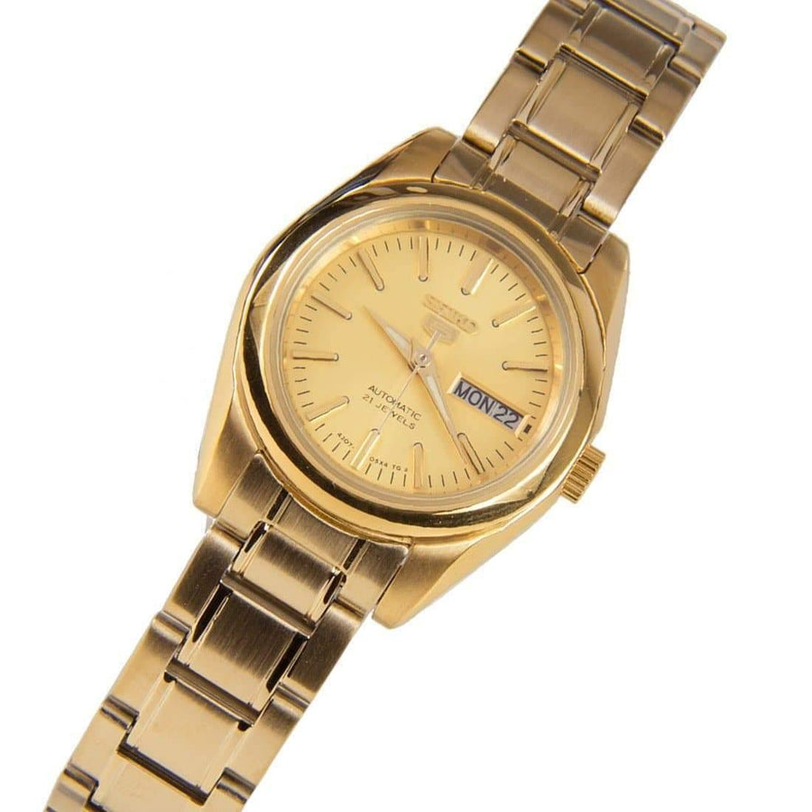SYMK20K1 Reloj Seiko 5 para dama pulsera de metal inoxidable