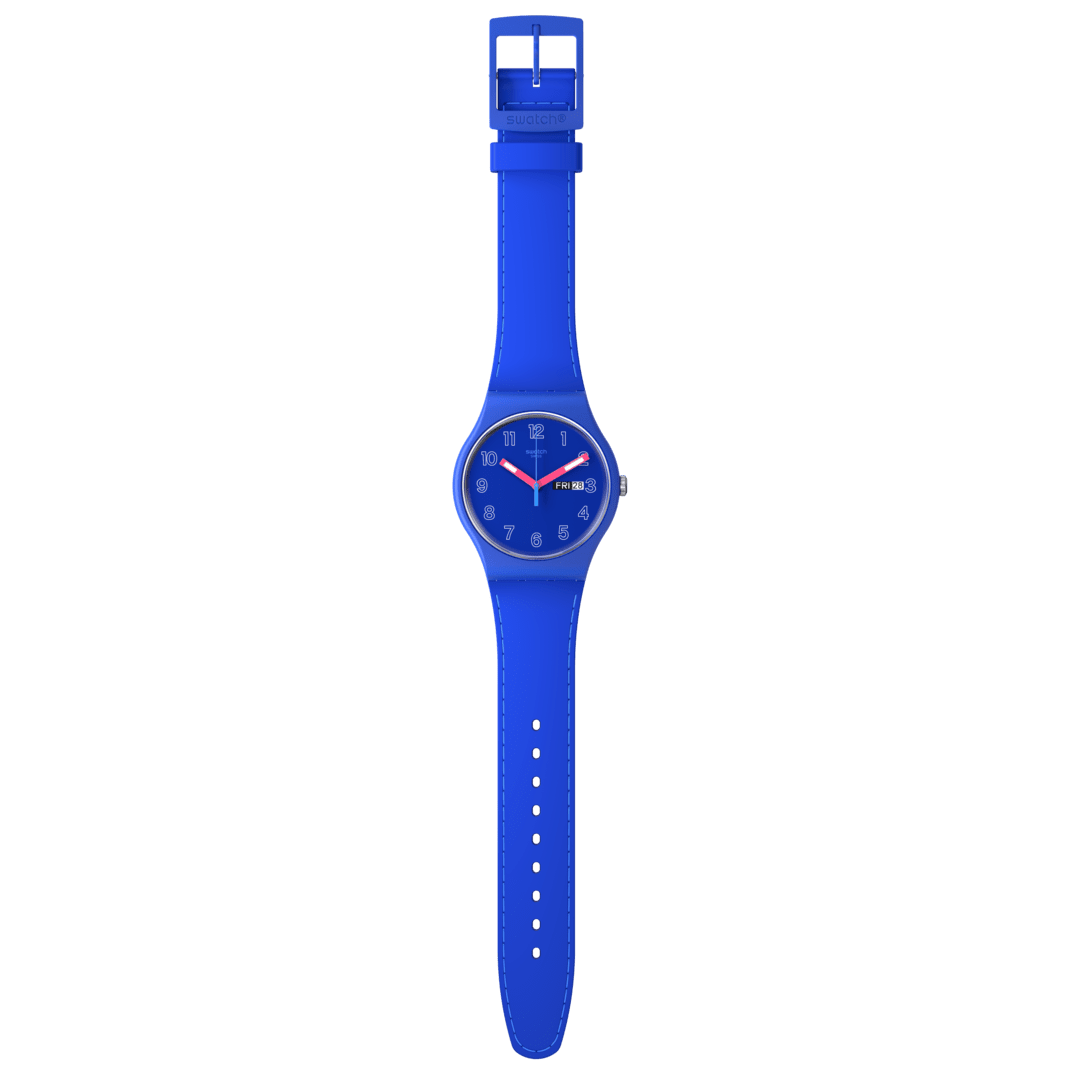 SO29N705 Reloj Swatch Cobalt Disco de hombre pulsera de resina