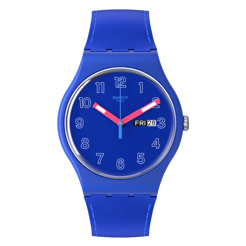 SO29N705 Reloj Swatch Cobalt Disco de hombre pulsera de resina
