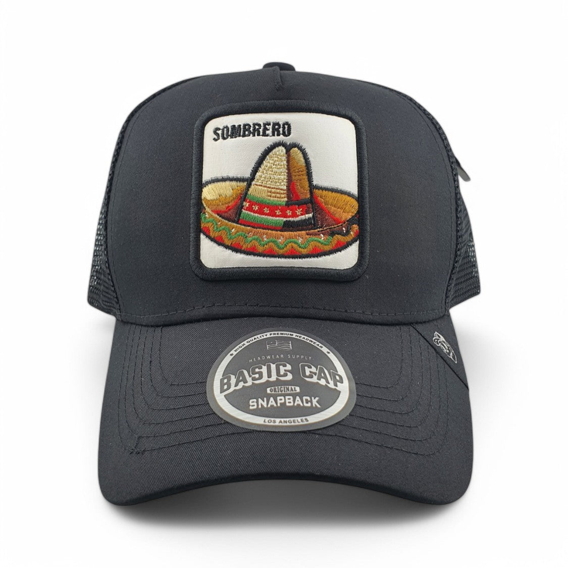 Gorras Basic Cap Authentic food Sombrero con malla trasera