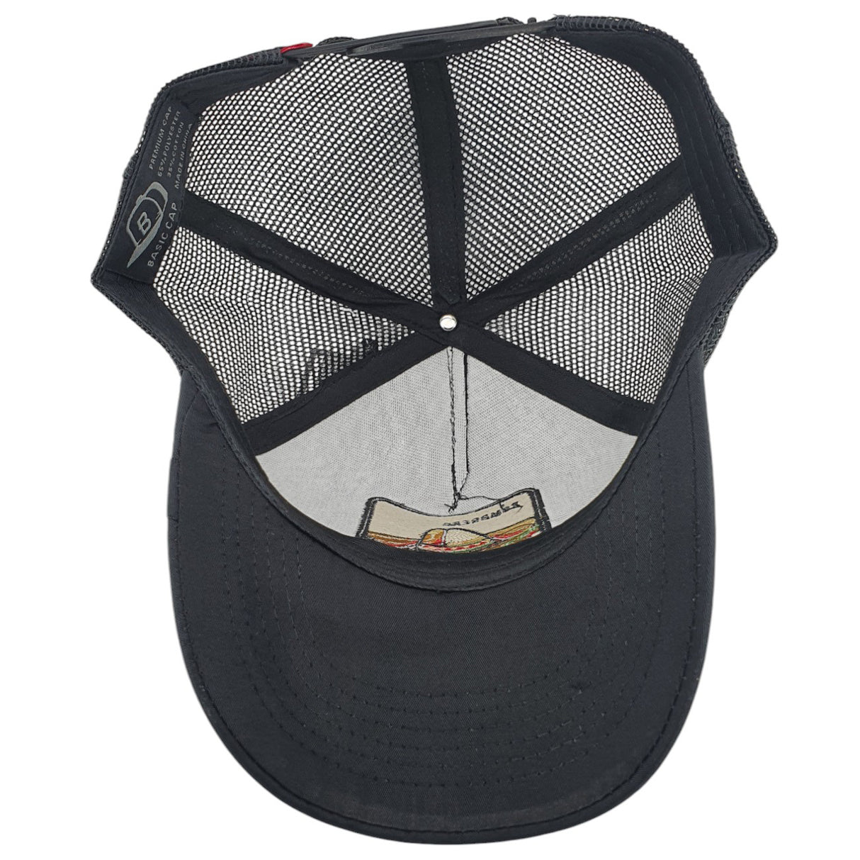 Gorras Basic Cap Authentic food Sombrero con malla trasera