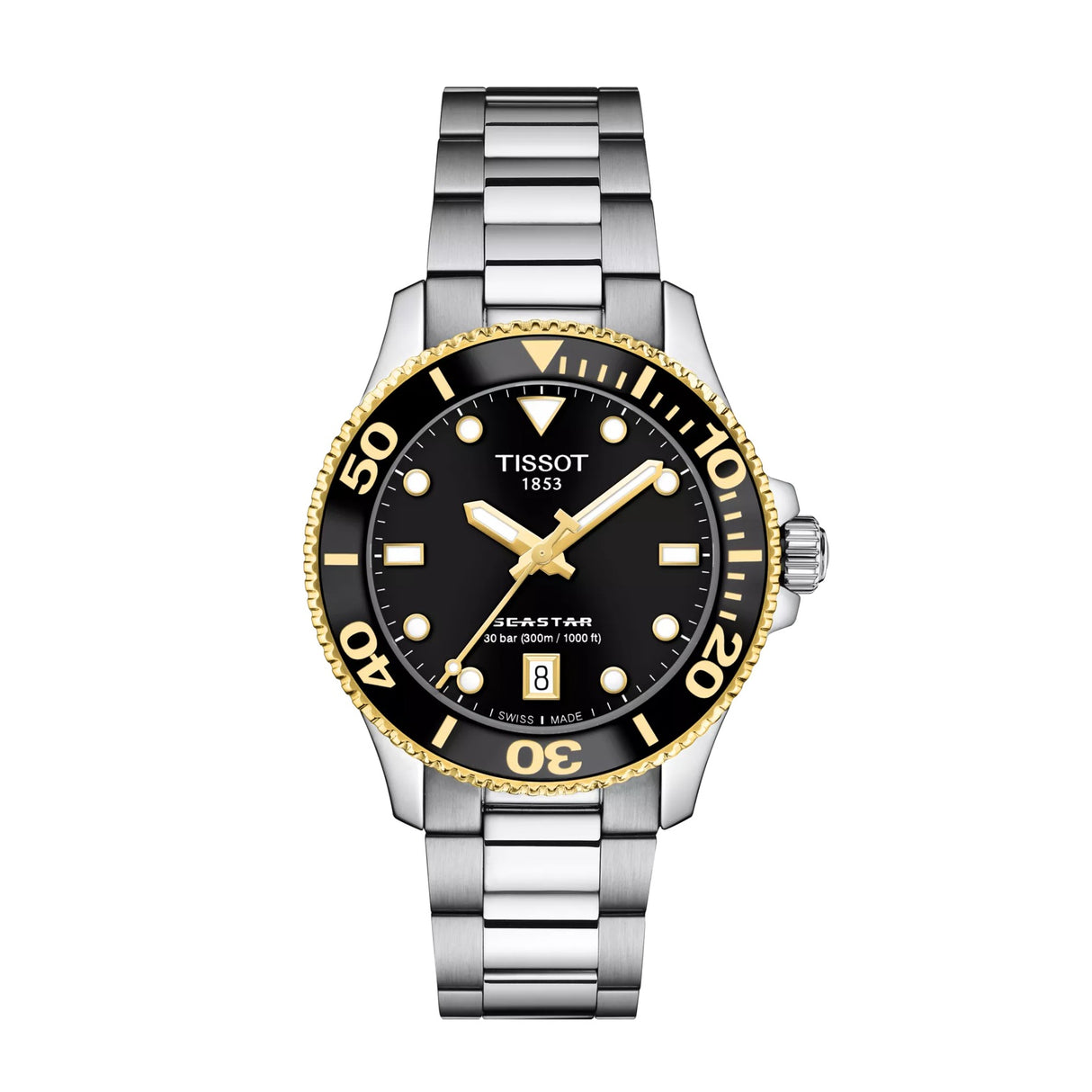 T120.210.21.051.00 Reloj Tissot Seastar 1000 de hombre correa de metal