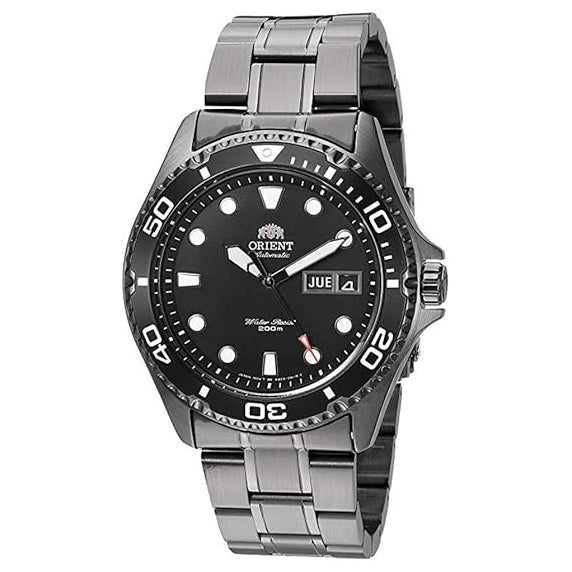 TAA02003B Reloj Orient Ray Raven de hombre correa de acero inoxidable
