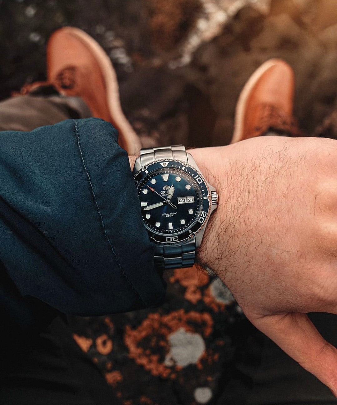 TAA02005D Reloj Orient de caballero pulsera de metal