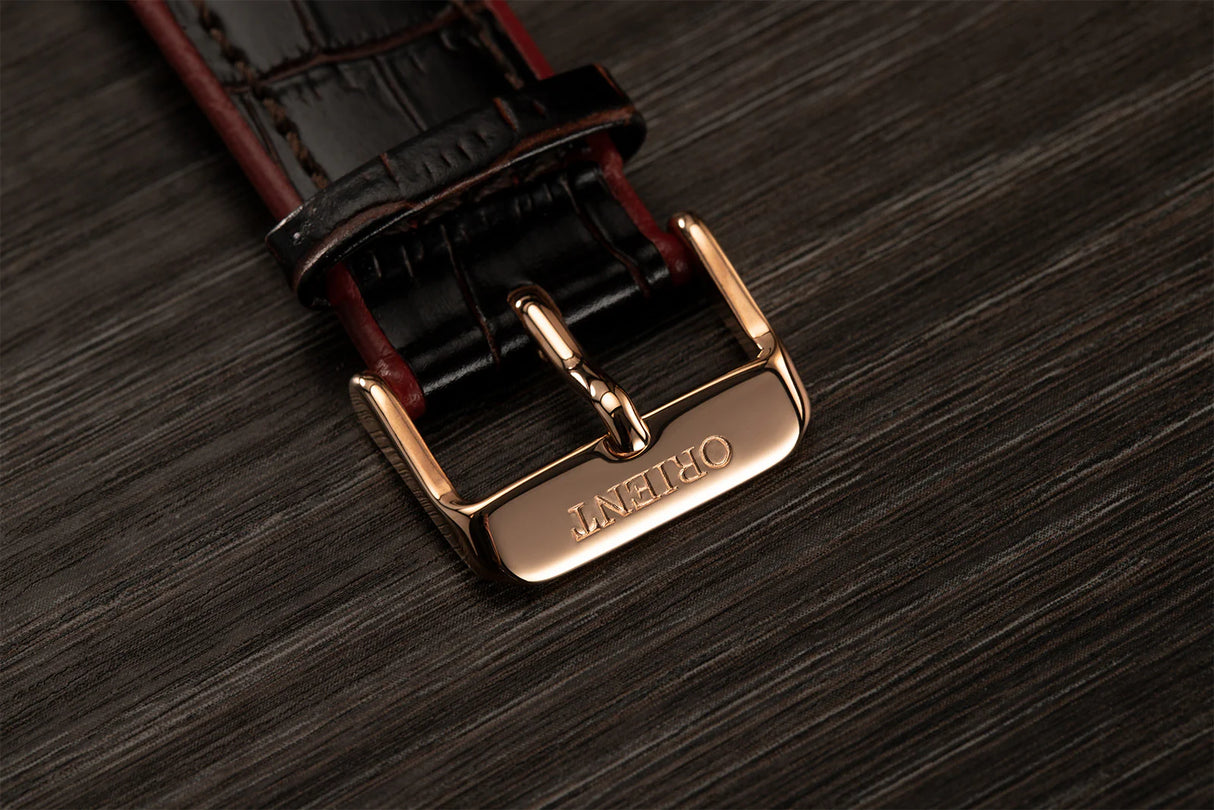 TAC08001T Reloj Orient Bambino de caballero pulsera de cuero