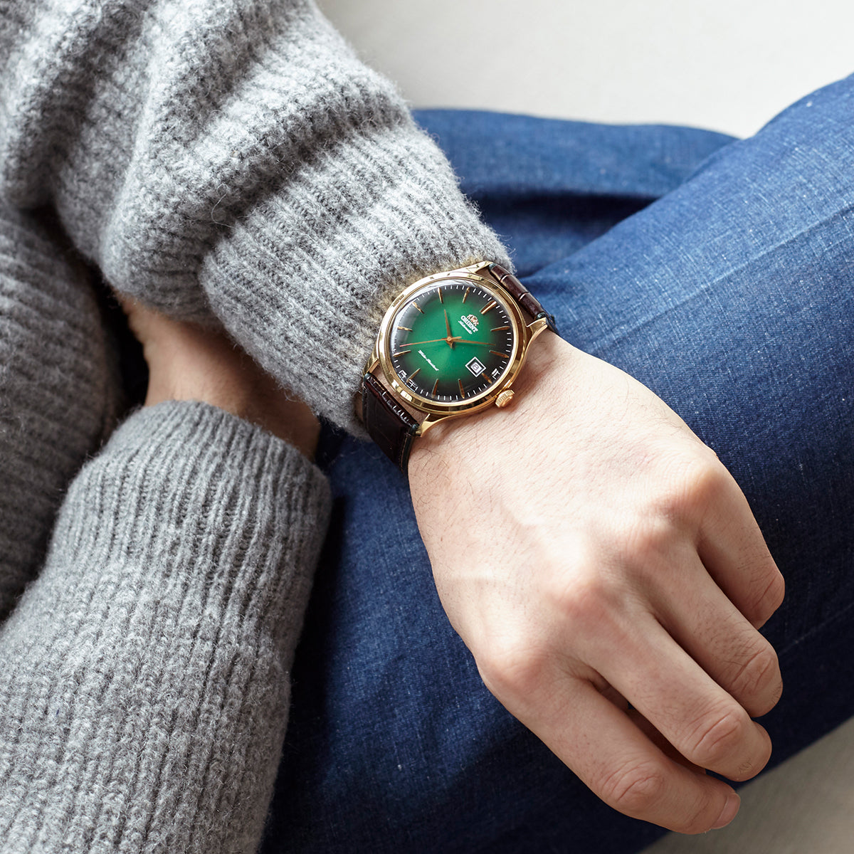 TAC08002F Reloj Orient Bambino de hombre pulsera de piel