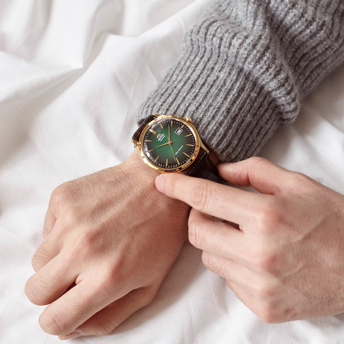 TAC08002F Reloj Orient Bambino de hombre pulsera de piel