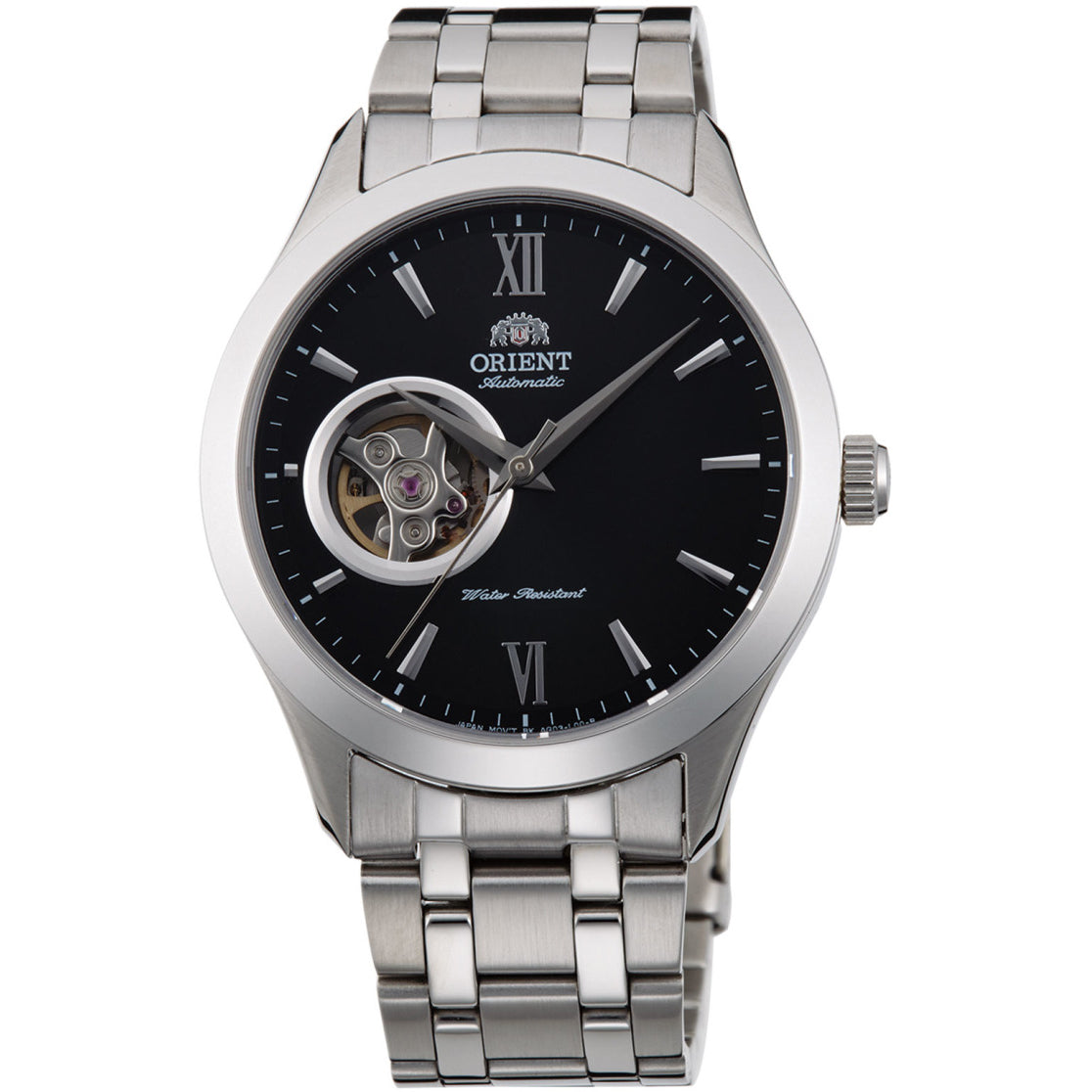 TAG03001B Reloj Orient Open Heart de hombre pulsera de metal
