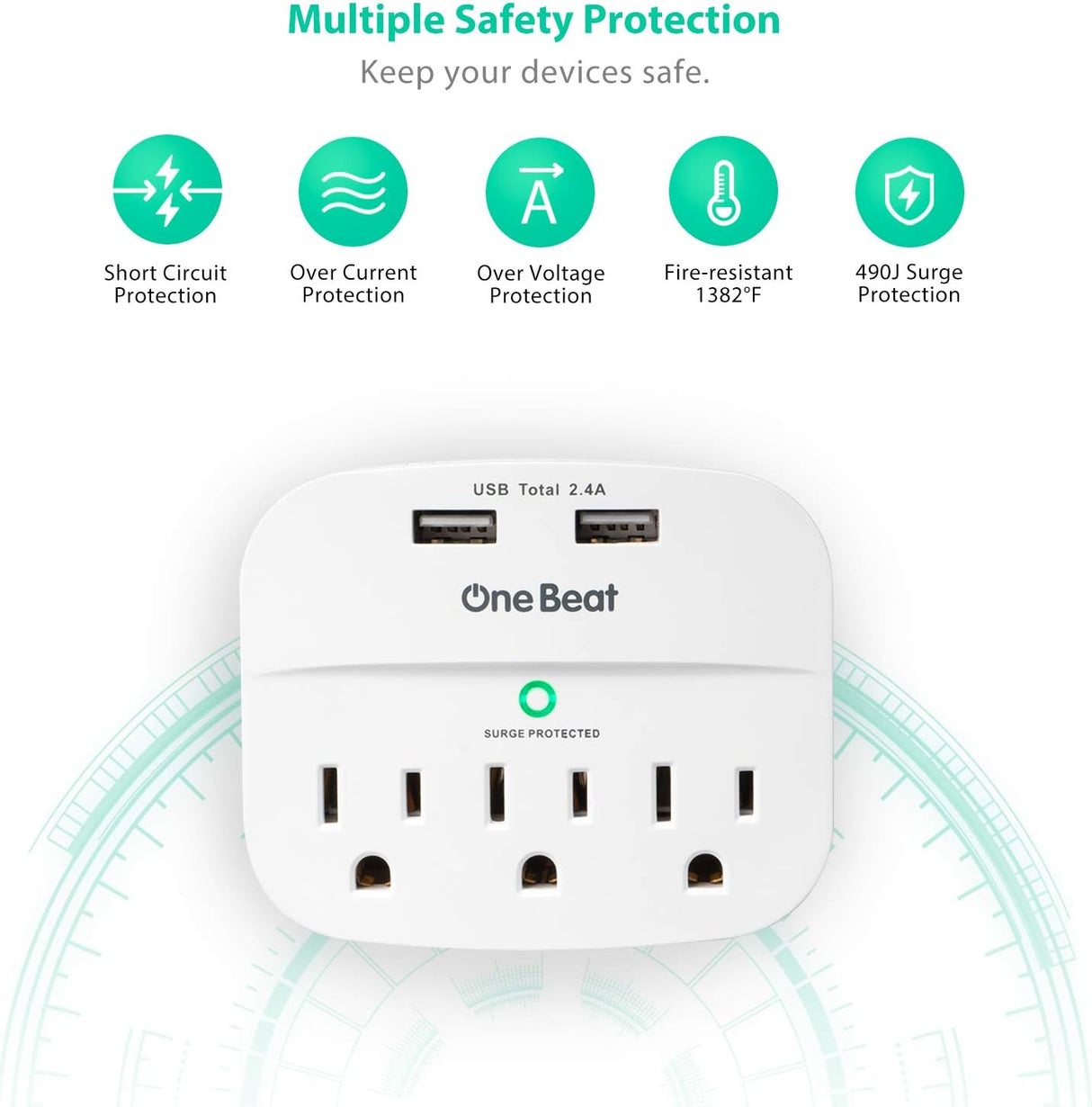 THU6016 Adaptador de enchufe de pared OneBeat