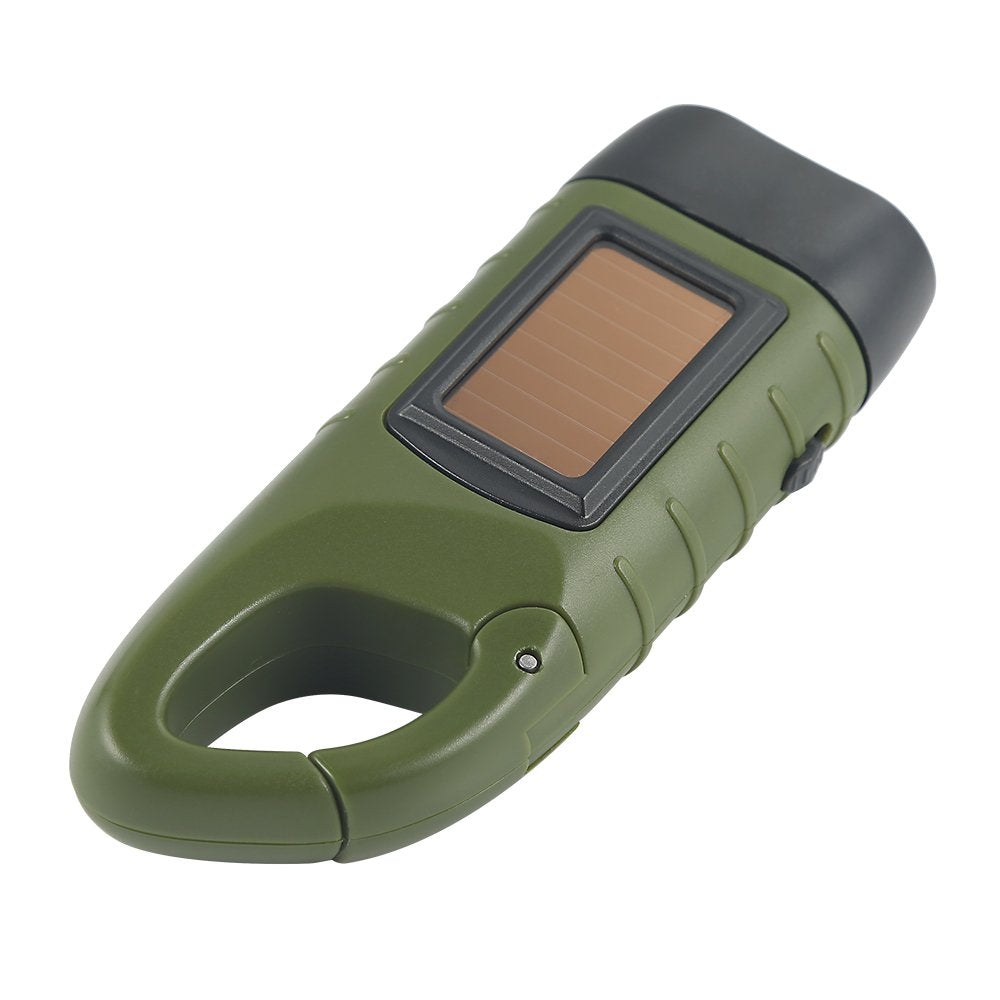 TS-FL1142 Linterna Solar de Manivela Mini Linterna LED Recargable de Emergencia