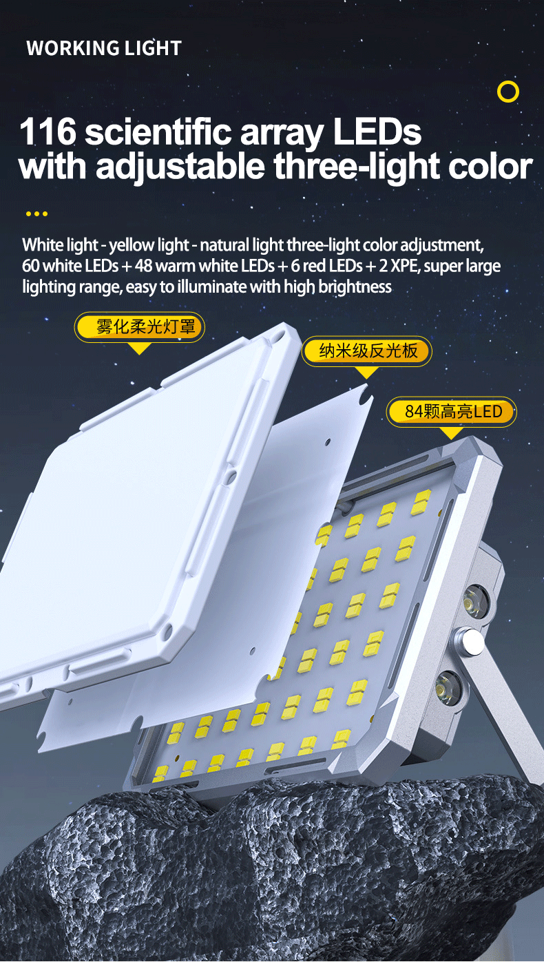 TS-WL384 Linterna de camping impermeable