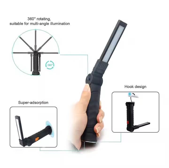 TS-WL389 Linterna LED Recargable Plegable
