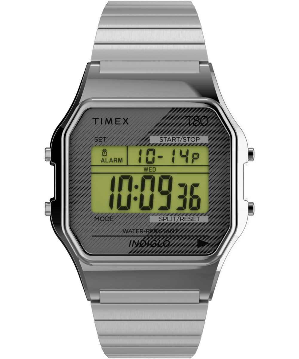 TW2R79100 Reloj Timex T80 unisex correa de metal 34 mm