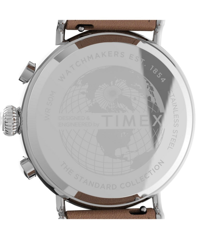 TW2V27500 Reloj Timex Standard Chronograph para hombre banda de piel 41 mm