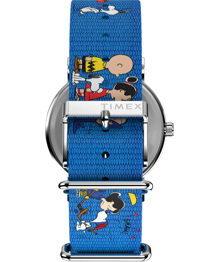 TW2W19400 Reloj Timex Análogo para señorita con Correa de Tela Peanuts Snoopy 38 mm