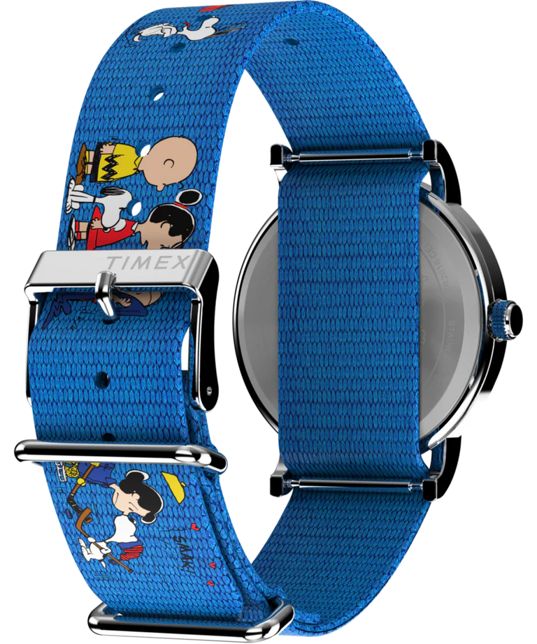 TW2W19400 Reloj Timex Análogo para señorita con Correa de Tela Peanuts Snoopy 38 mm