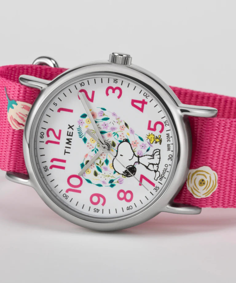 TW2W83200 Reloj Timex X Peaunuts de mujer pulsera de tela 34 mm