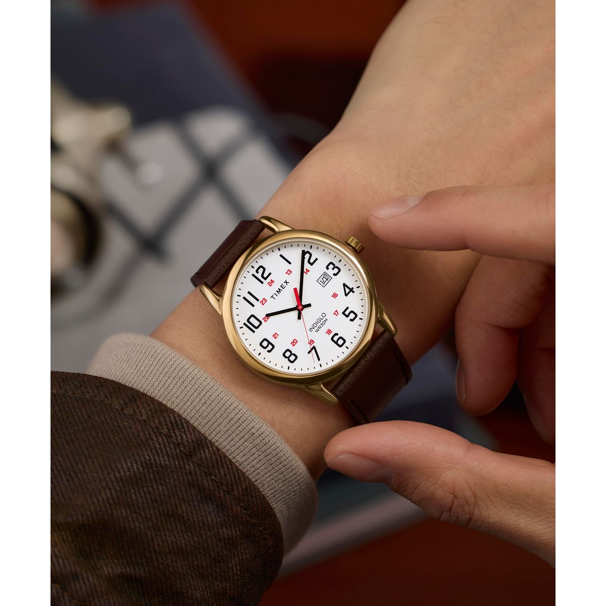 TW2Y12700 Reloj Timex Easy Reader de hombre correa de cuero