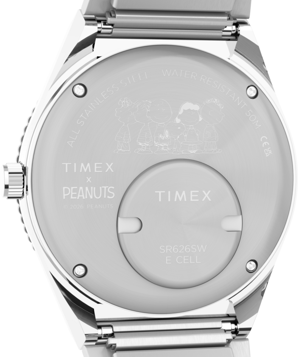 TW2Y52700 Reloj Timex Q Snoopy de dama banda de metal