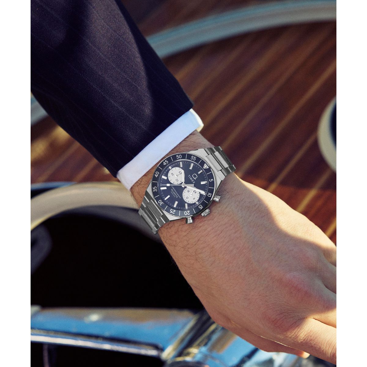 TW2Y55900 Reloj Timex Q Continental de hombre correa de metal