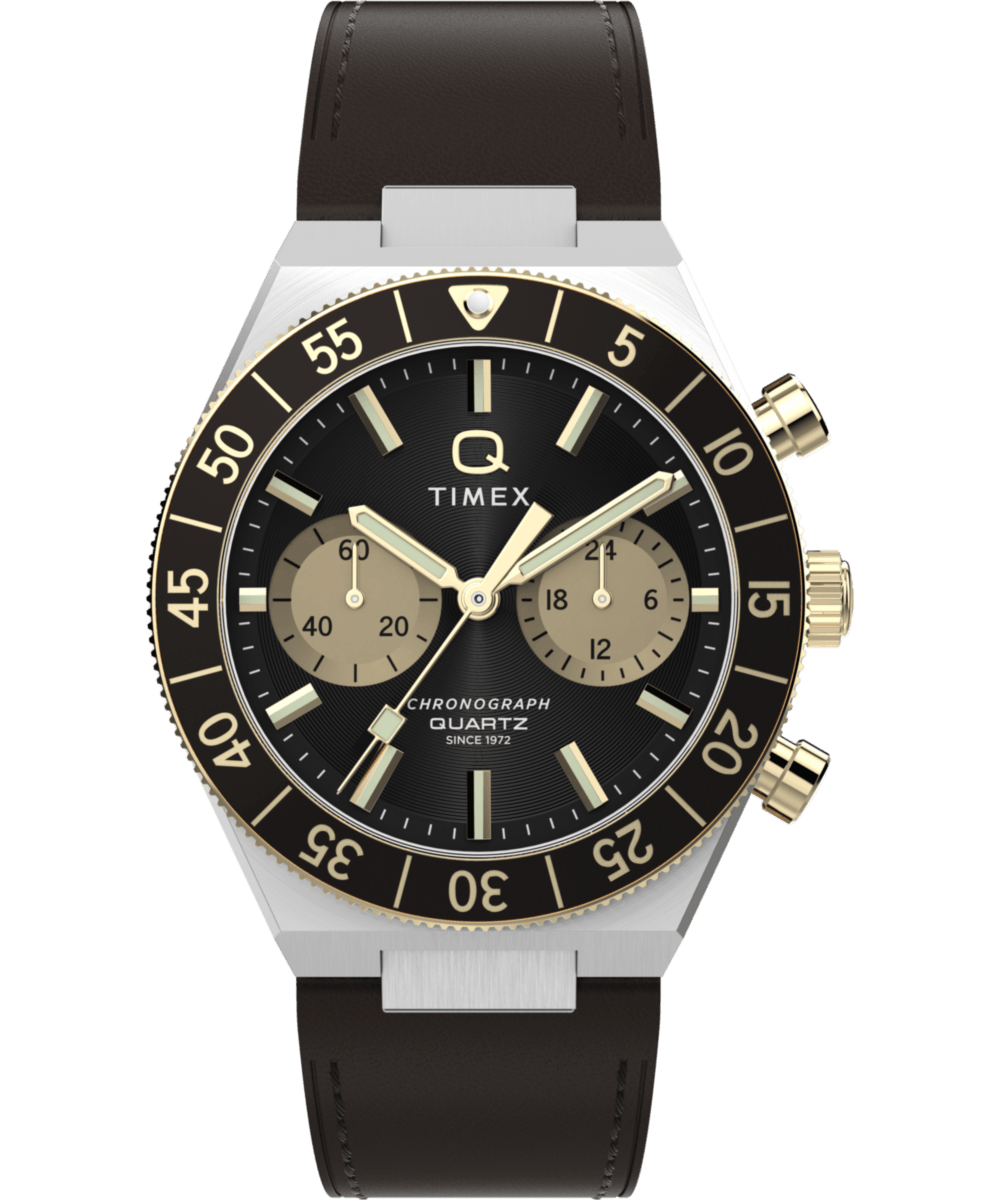 TW2Y56000 Reloj Timex Q Continental de hombre correa de piel