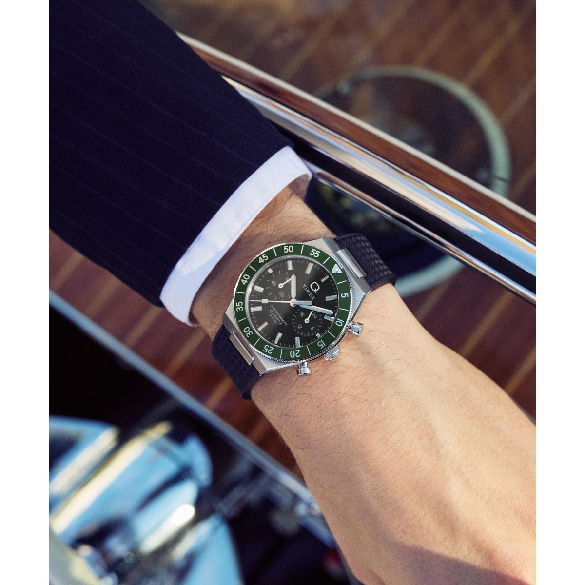 TW2Y56100 Reloj Timex Q Continental de hombre correa de resina