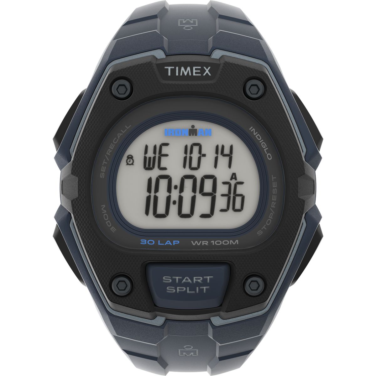 TW5M48400 Reloj Timex Ironman Digital para Caballero con Correa de Caucho 45 mm