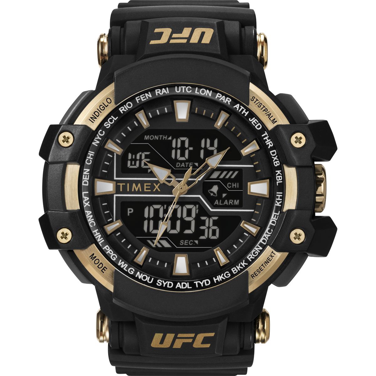 TW5M58300 Reloj Timex UFC Combat de hombre banda de silicona
