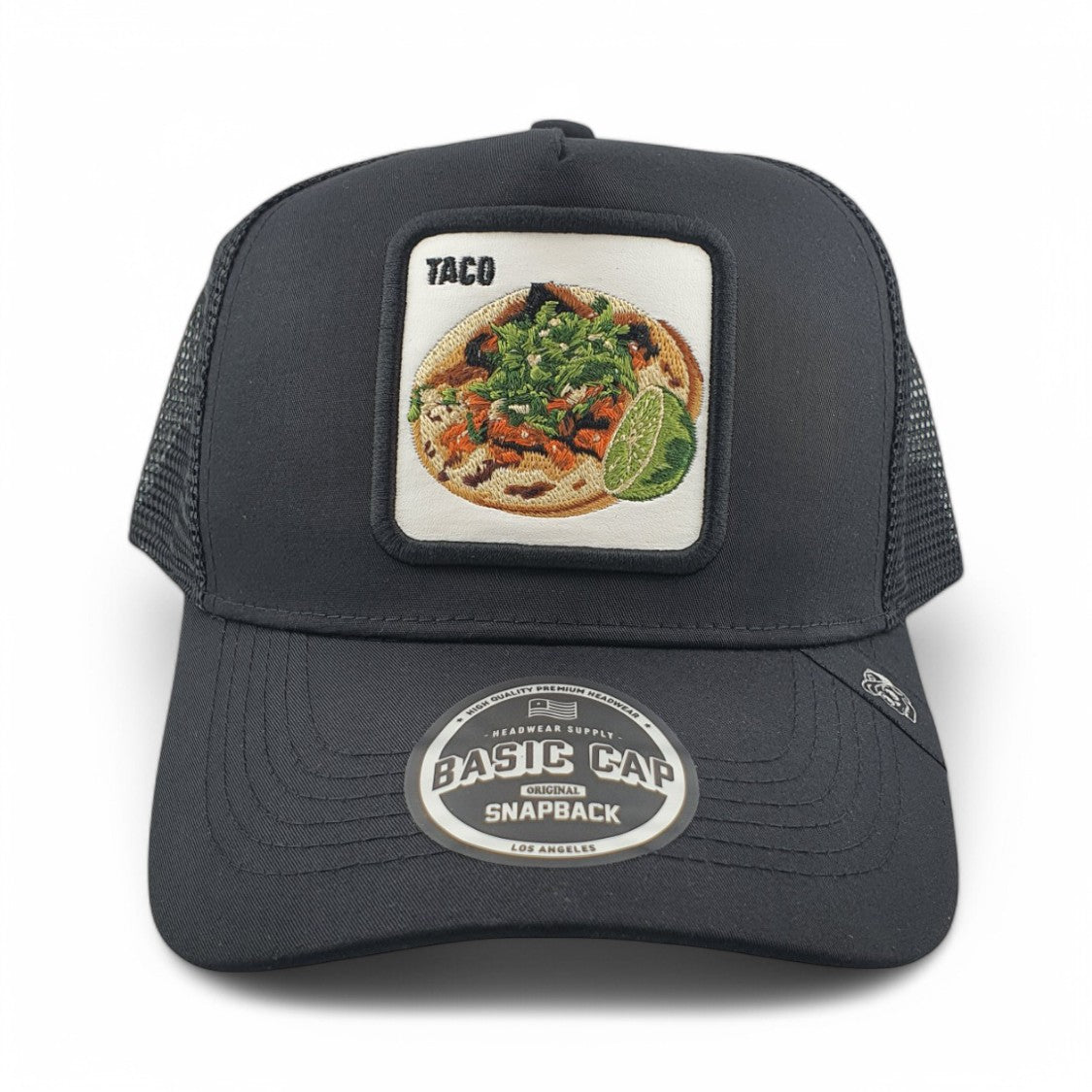 Gorras Basic Cap Authentic food Taco con malla trasera
