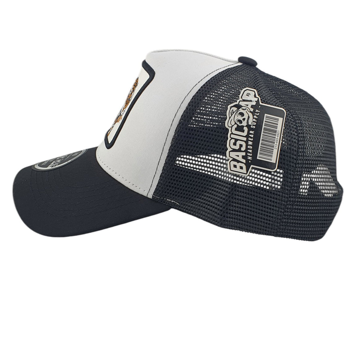 Gorras Basic Cap Con malla trasera Tigre Blanco