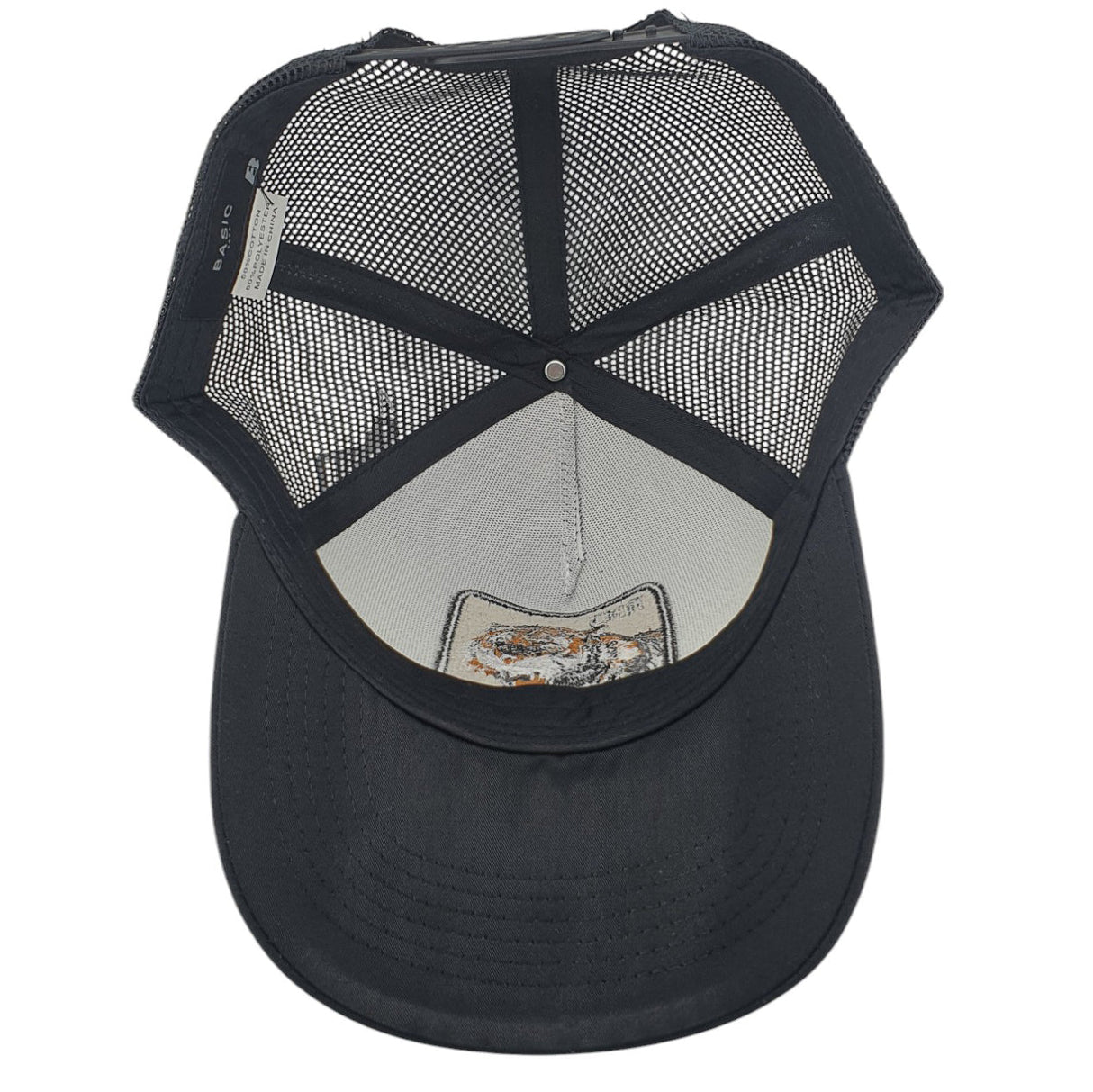 Gorras Basic Cap Con malla trasera Tigre Blanco