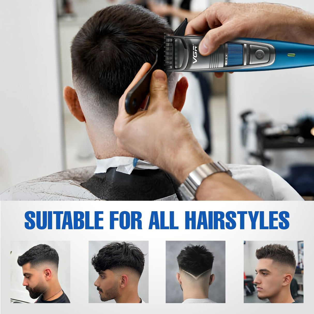 V-052 Rasuradora de cabello VGR recargable