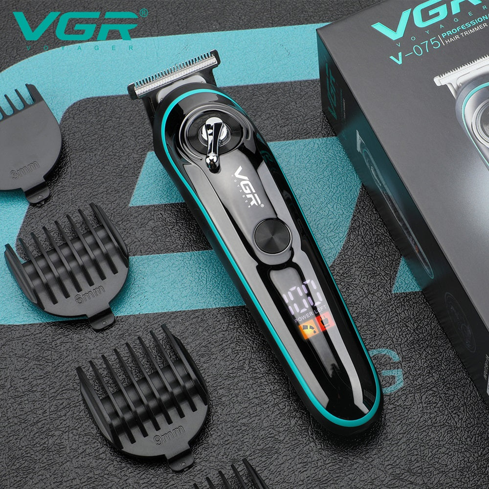 V-075 Rasuradora inalámbrica recargable por USB pantalla LED