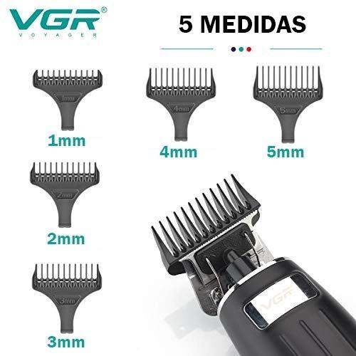 V-192 Rasuradora inalámbrica para cabello recargable por USB pantalla LED