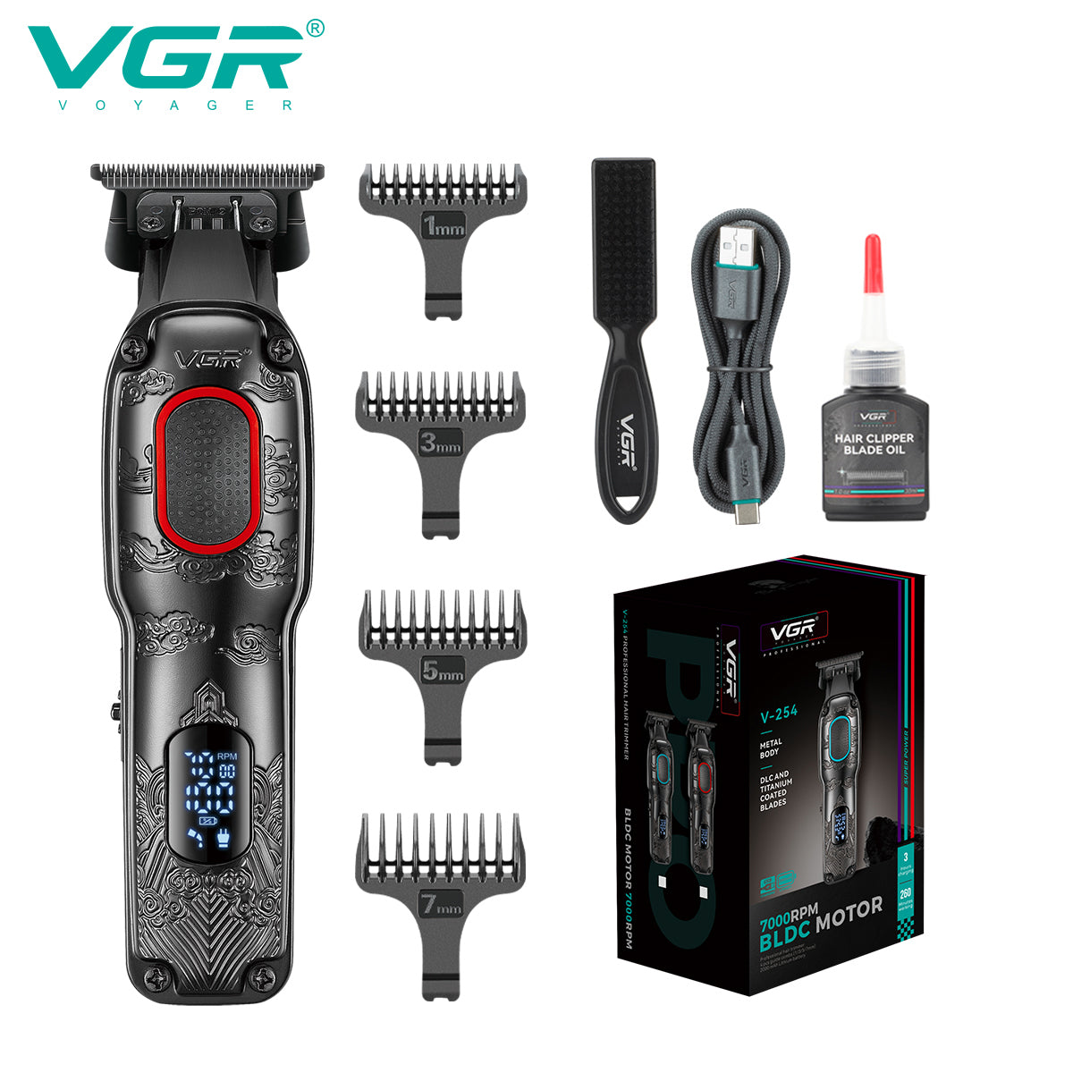 V-254 Cortadora de cabello VGR con bateria