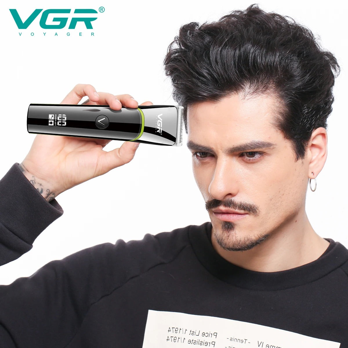 V-295 máquina de corte de pelo VGR recargable, IPX6 resistente al agua, portátil