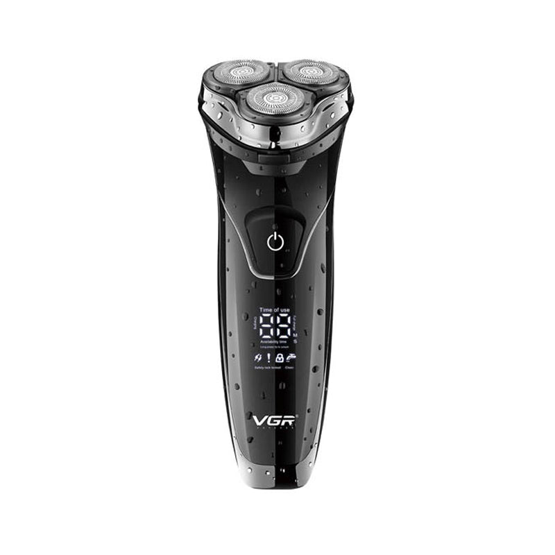 V-318 Rasuradora para afeitar inalámbrica recargable por USB pantalla LED