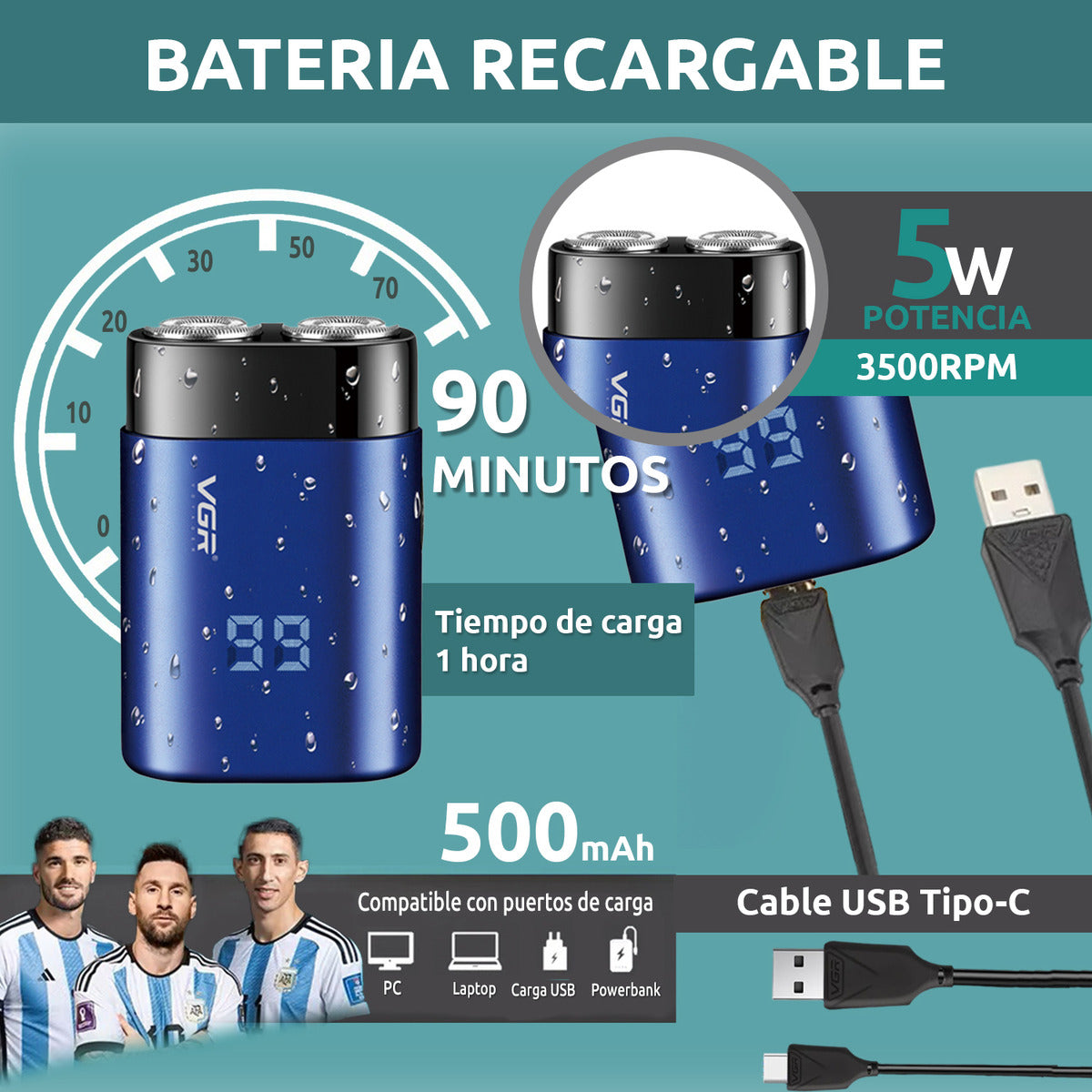 V-347 Recortadora de cabello VGR pequeña