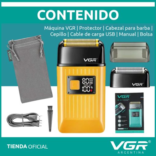 V-357 Rasuradora impermeable recargable por USB pantalla LED